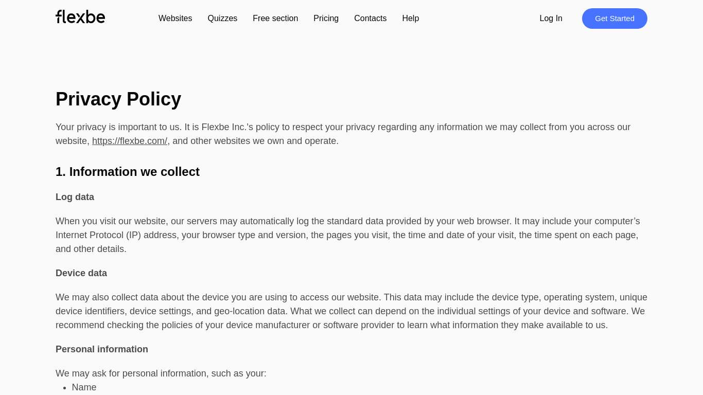 Privacy Policy